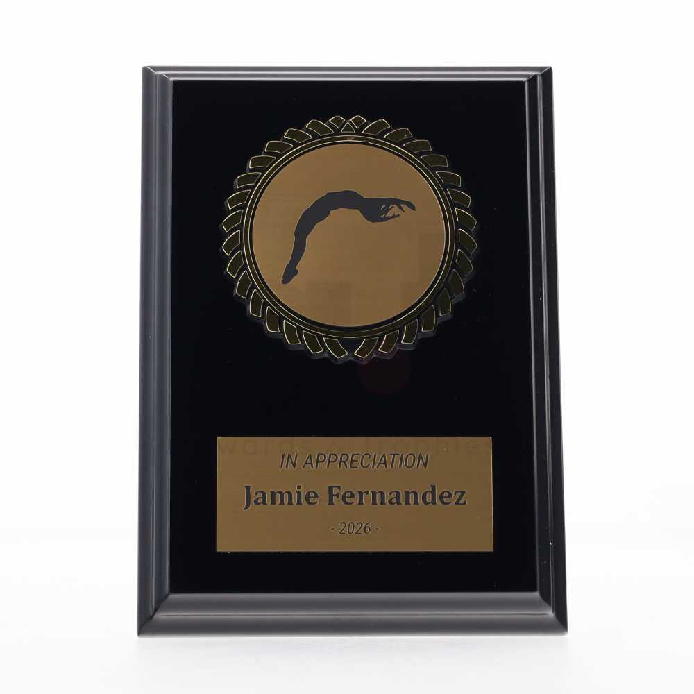 Black Plaque 150mm - Tumbling