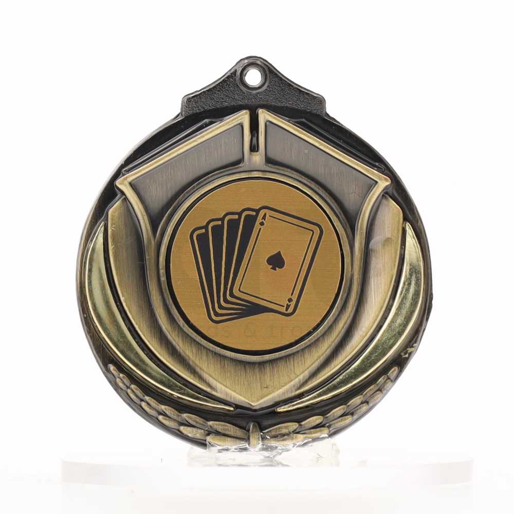 Two Tone Gold Medal 50mm - Cards