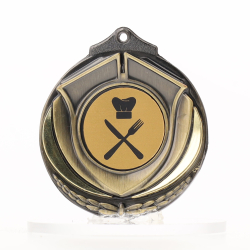 Two Tone Gold Medal 50mm - Cooking
