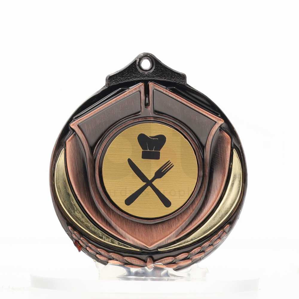 Two Tone Bronze Medal 50mm - Cooking