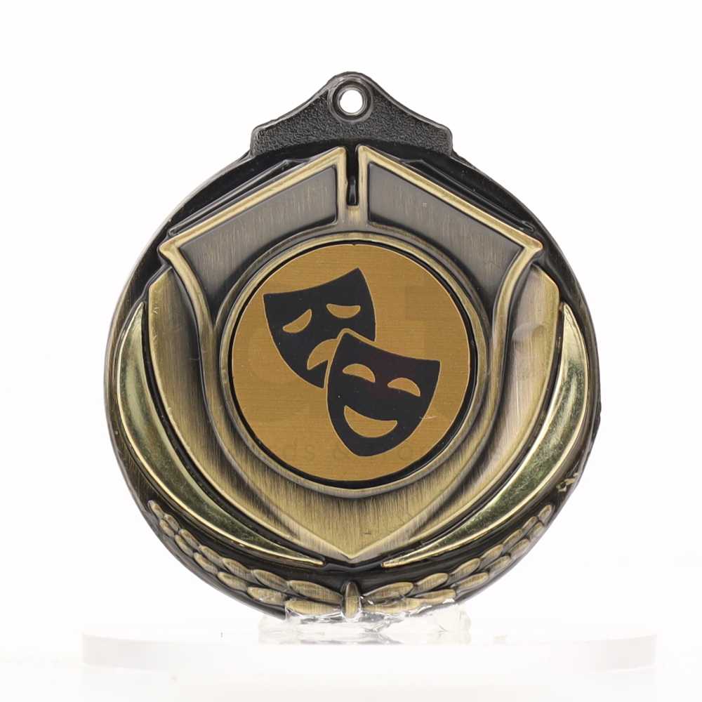 Two Tone Gold Medal 50mm - Drama