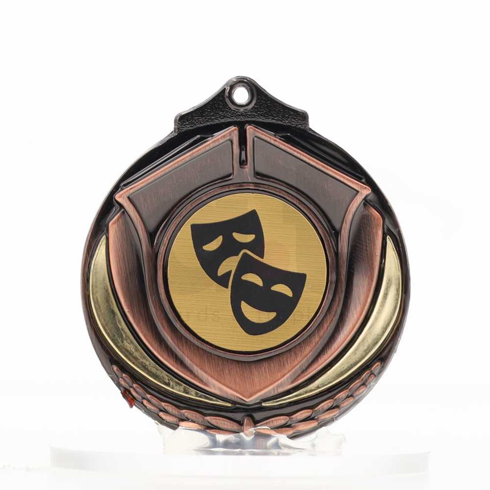 Two Tone Bronze Medal 50mm - Drama
