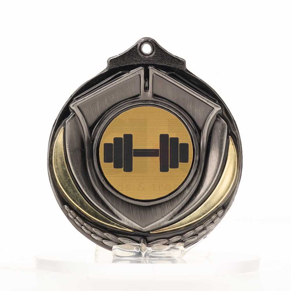 Two Tone Silver Medal 50mm - Fitness
