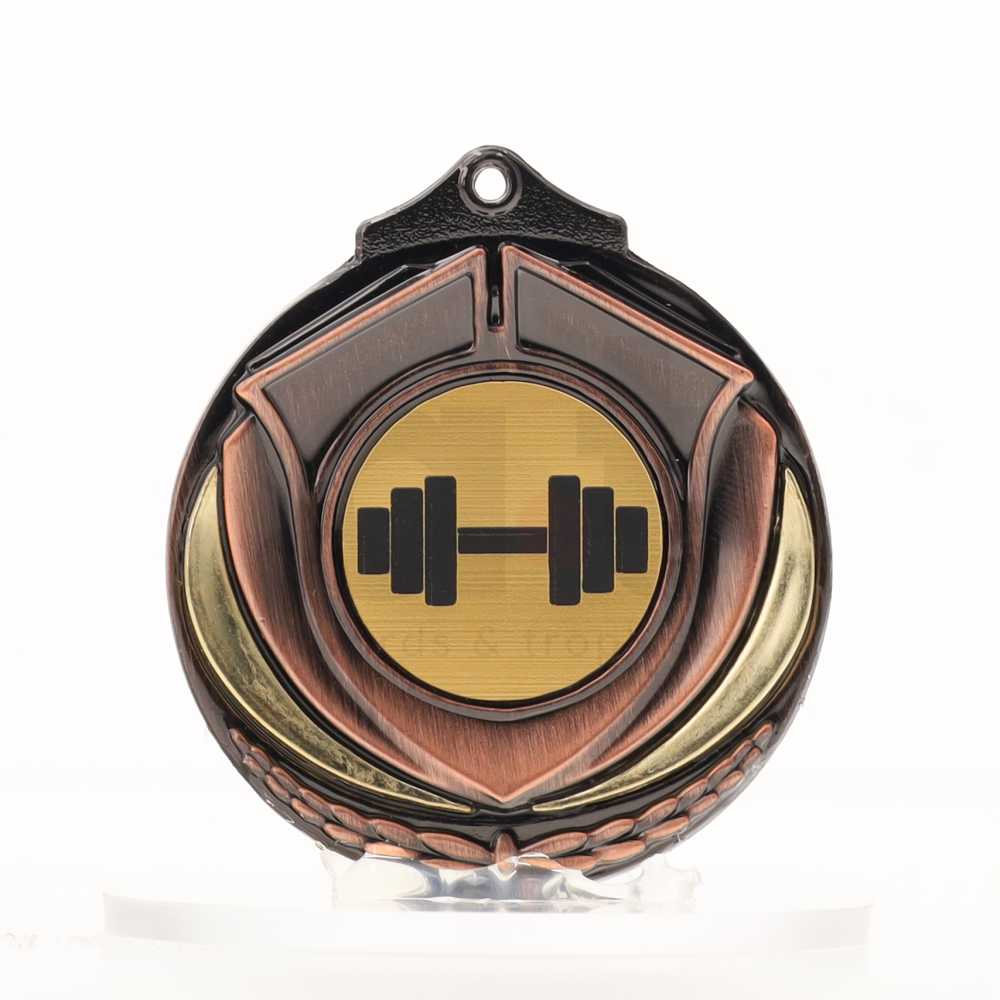 Two Tone Bronze Medal 50mm - Fitness