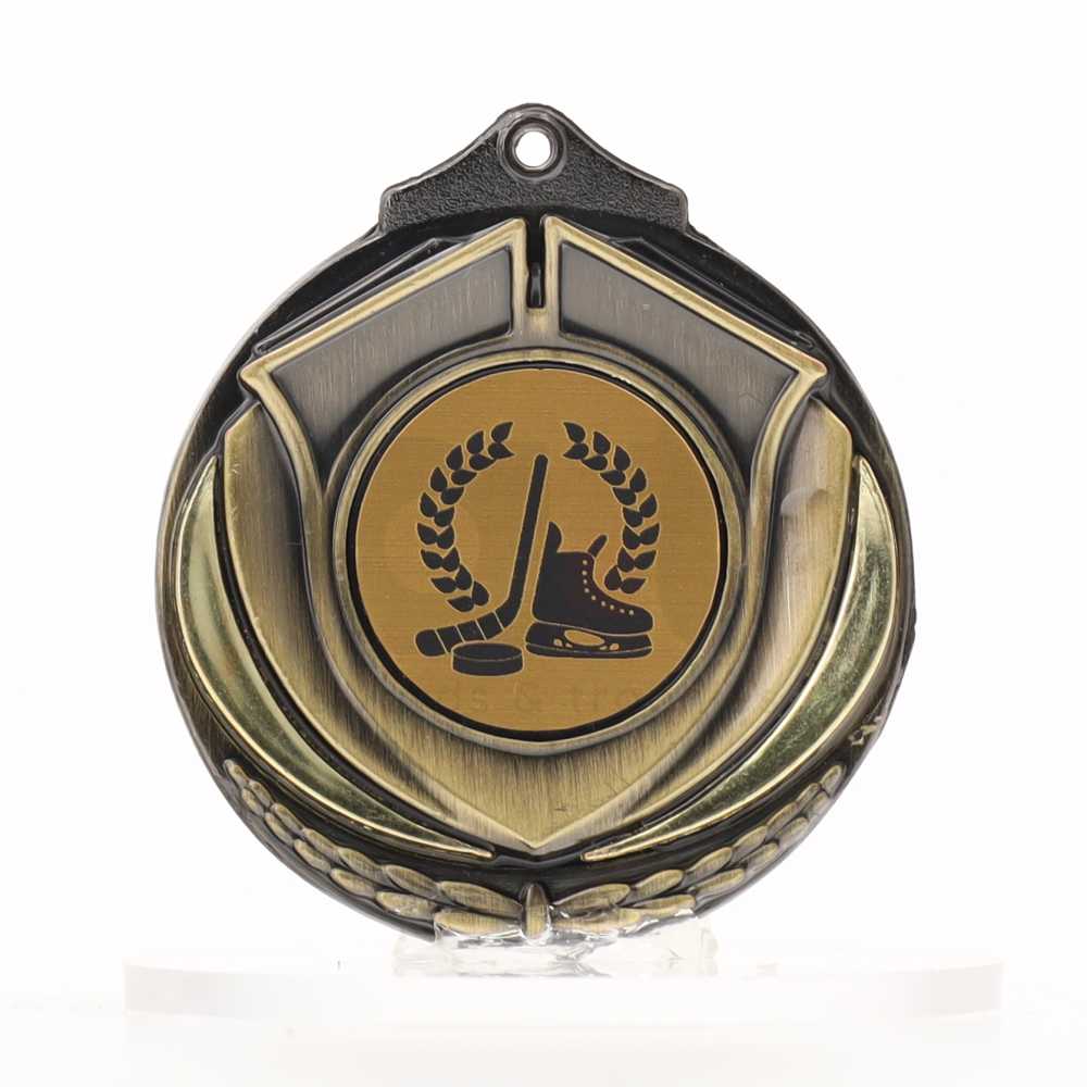 Two Tone Gold Medal 50mm - Ice Hockey