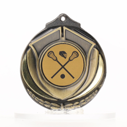 Two Tone Gold Medal 50mm - Lacrosse
