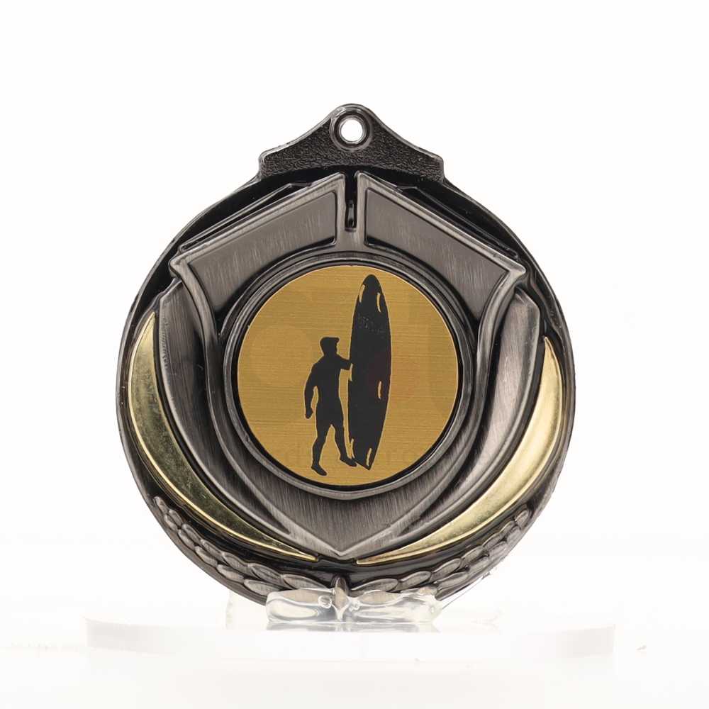 Two Tone Silver Medal 50mm - Surf Lifesaving