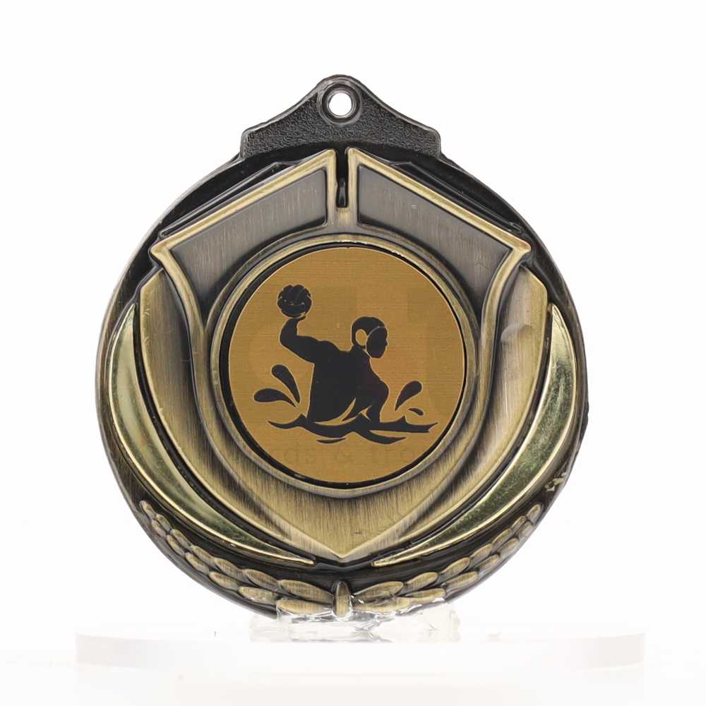 Two Tone Gold Medal 50mm - Water Polo Male