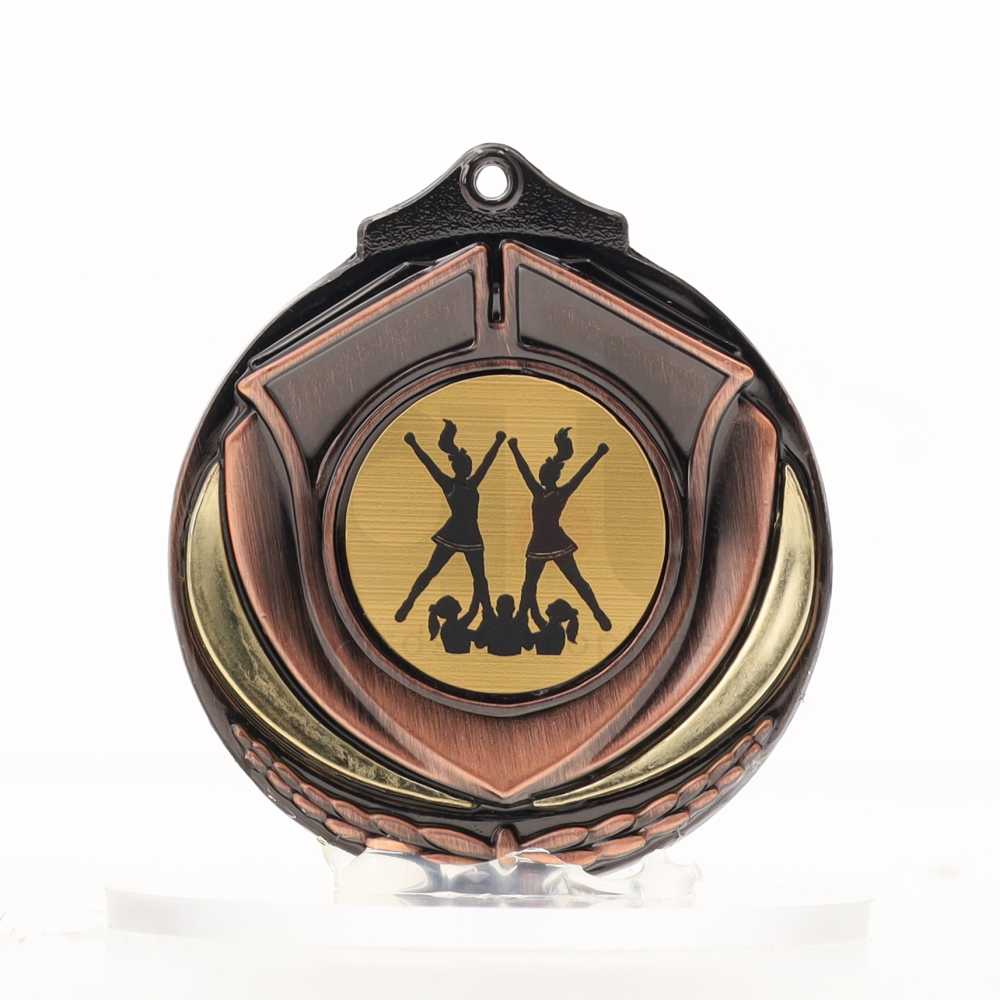Two Tone Bronze Medal 50mm - Cheer