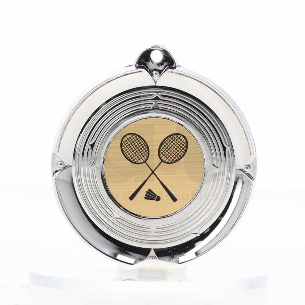 Deluxe Silver Medal 50mm - Badminton