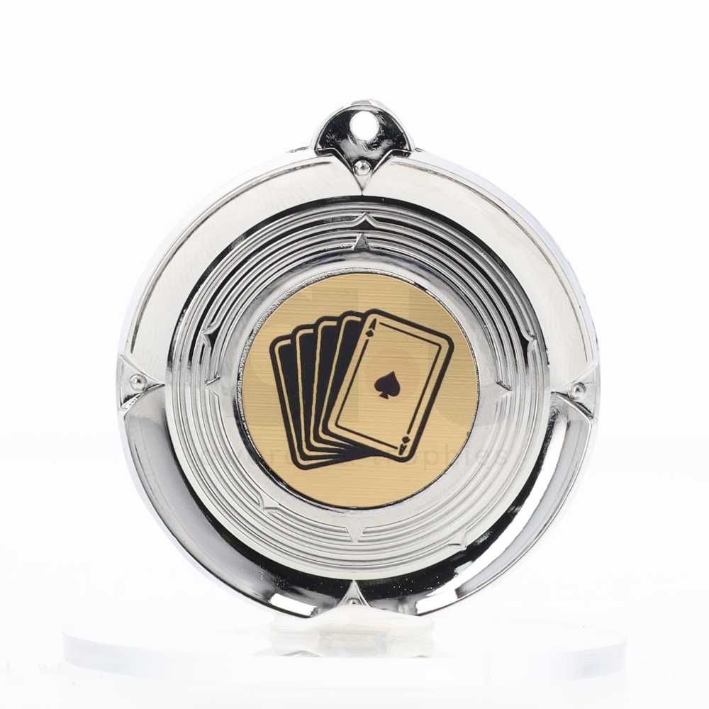 Deluxe Silver Medal 50mm - Cards