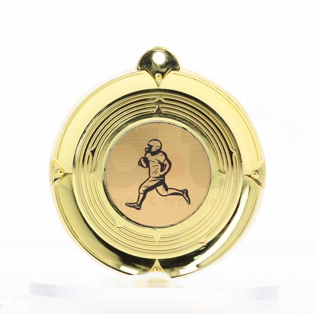 Deluxe Gold Medal 50mm - Gridiron