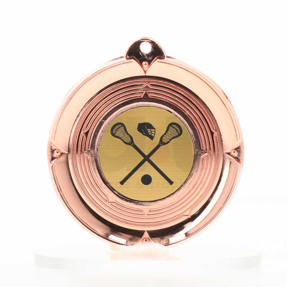 Deluxe Bronze Medal 50mm - Lacrosse