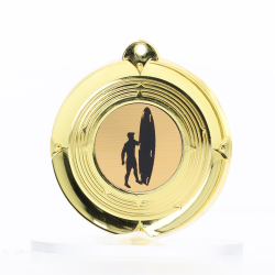 Deluxe Gold Medal 50mm - Surf Lifesaving