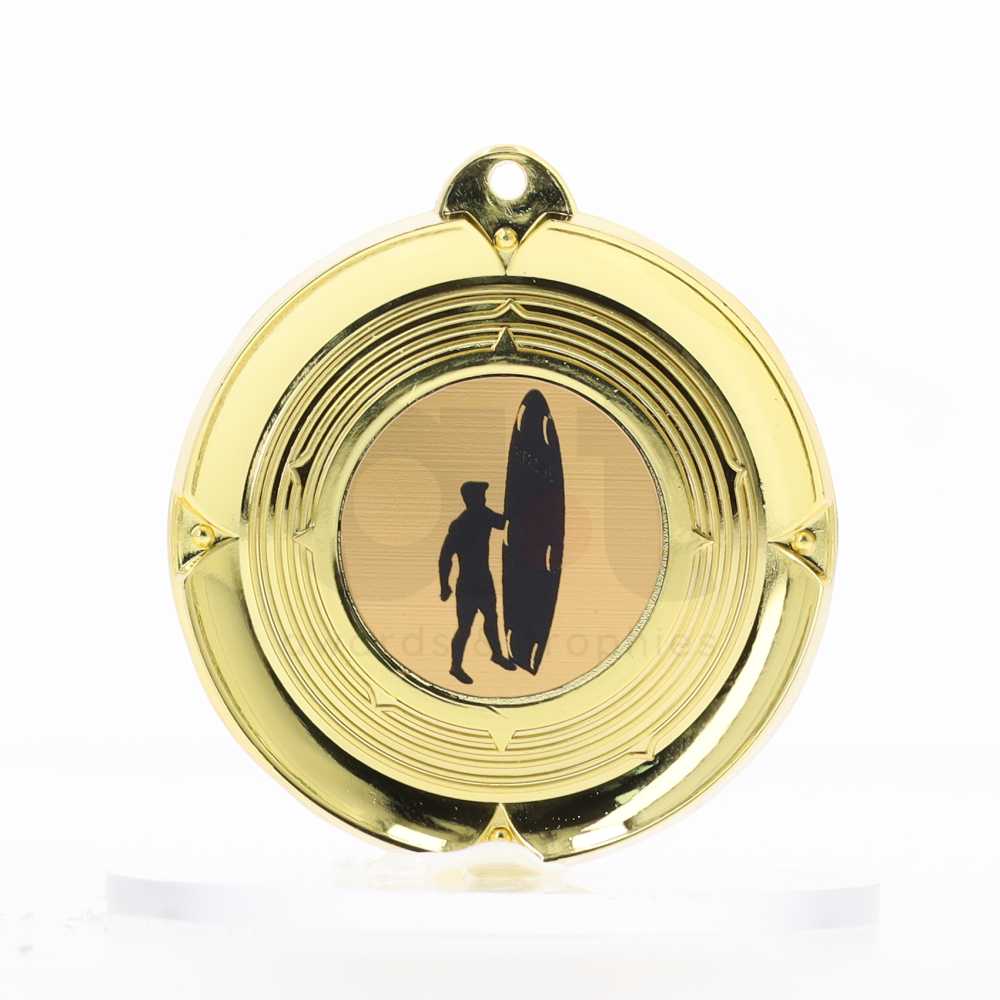 Deluxe Gold Medal 50mm - Surf Lifesaving