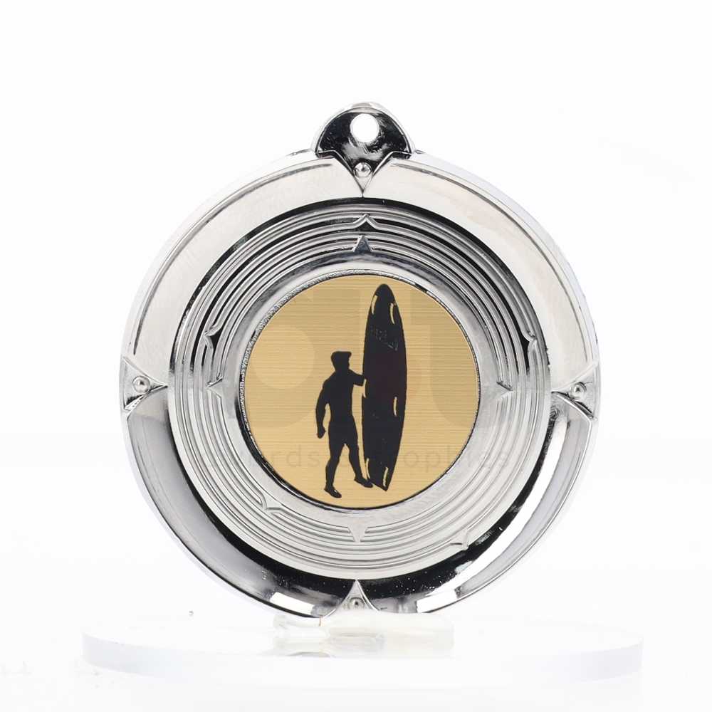 Deluxe Silver Medal 50mm - Surf Lifesaving