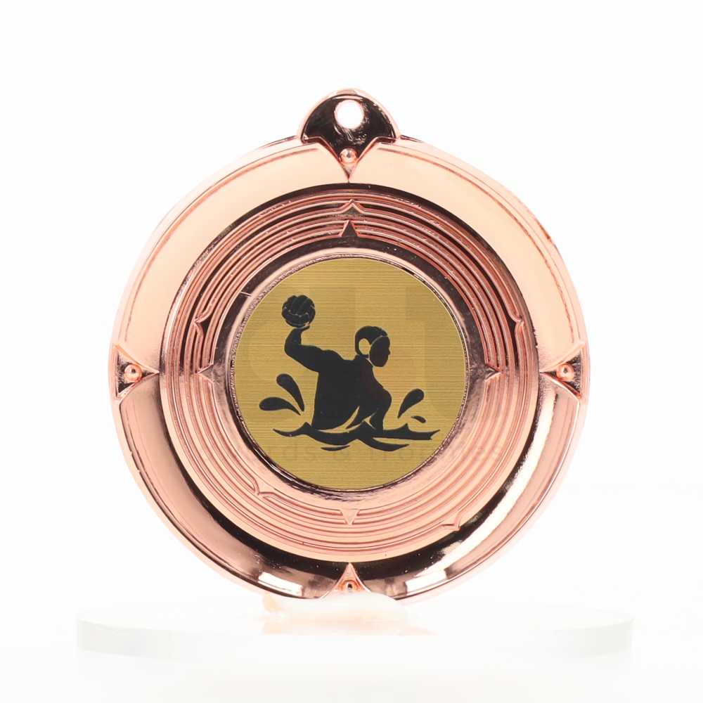 Deluxe Bronze Medal 50mm - Water Polo Male