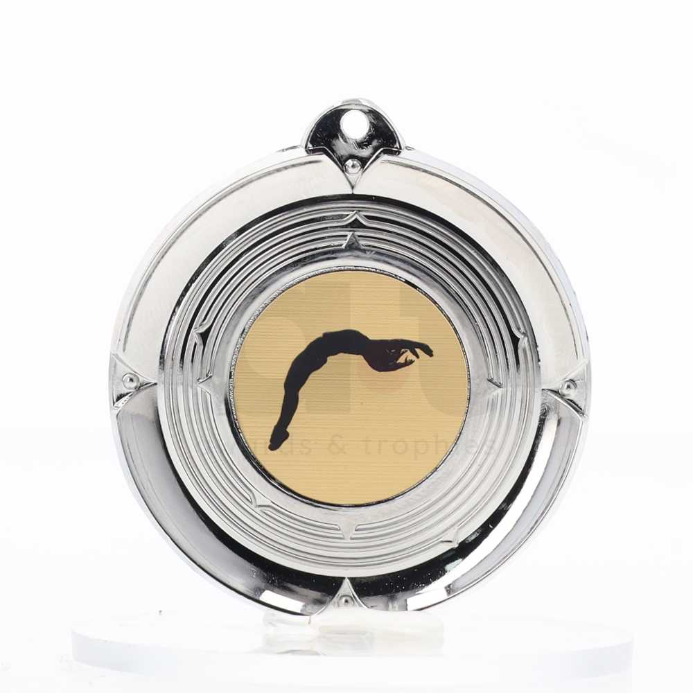Deluxe Silver Medal 50mm - Tumbling