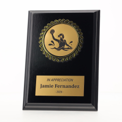 Black Plaque 150mm - Water Polo Female