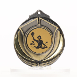 Two Tone Gold Medal 50mm - Water Polo Female