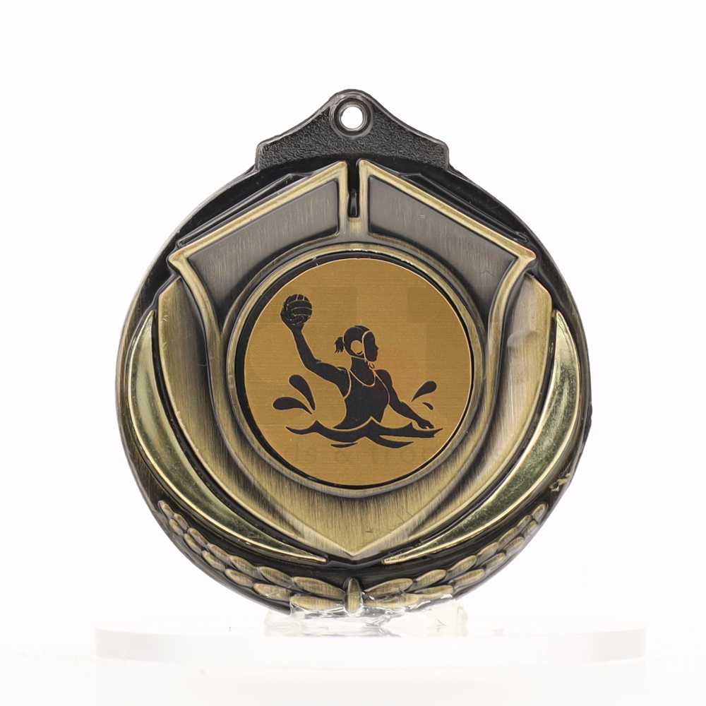 Two Tone Gold Medal 50mm - Water Polo Female