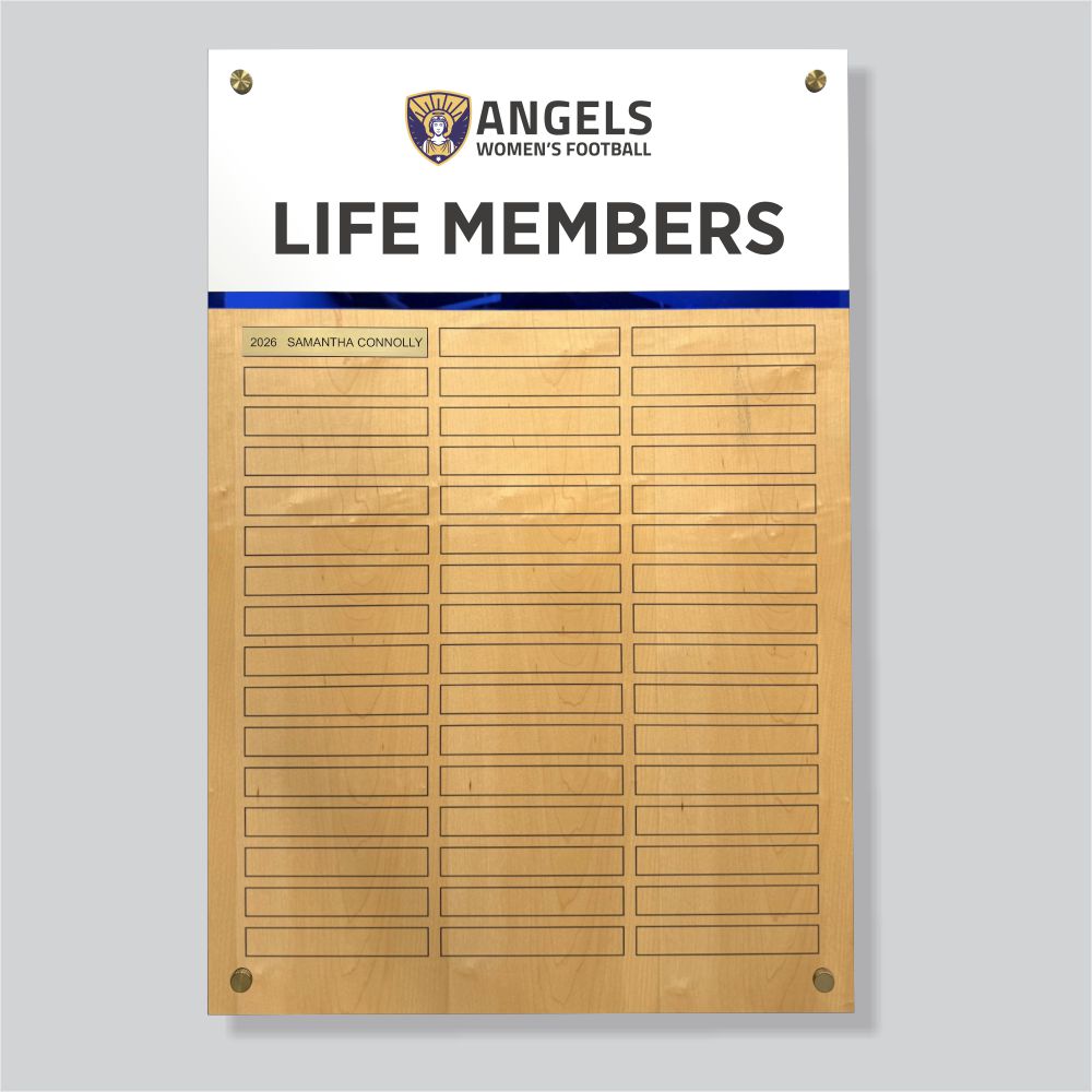 Sovereign Timber & Acrylic Honour Board 890x590mm