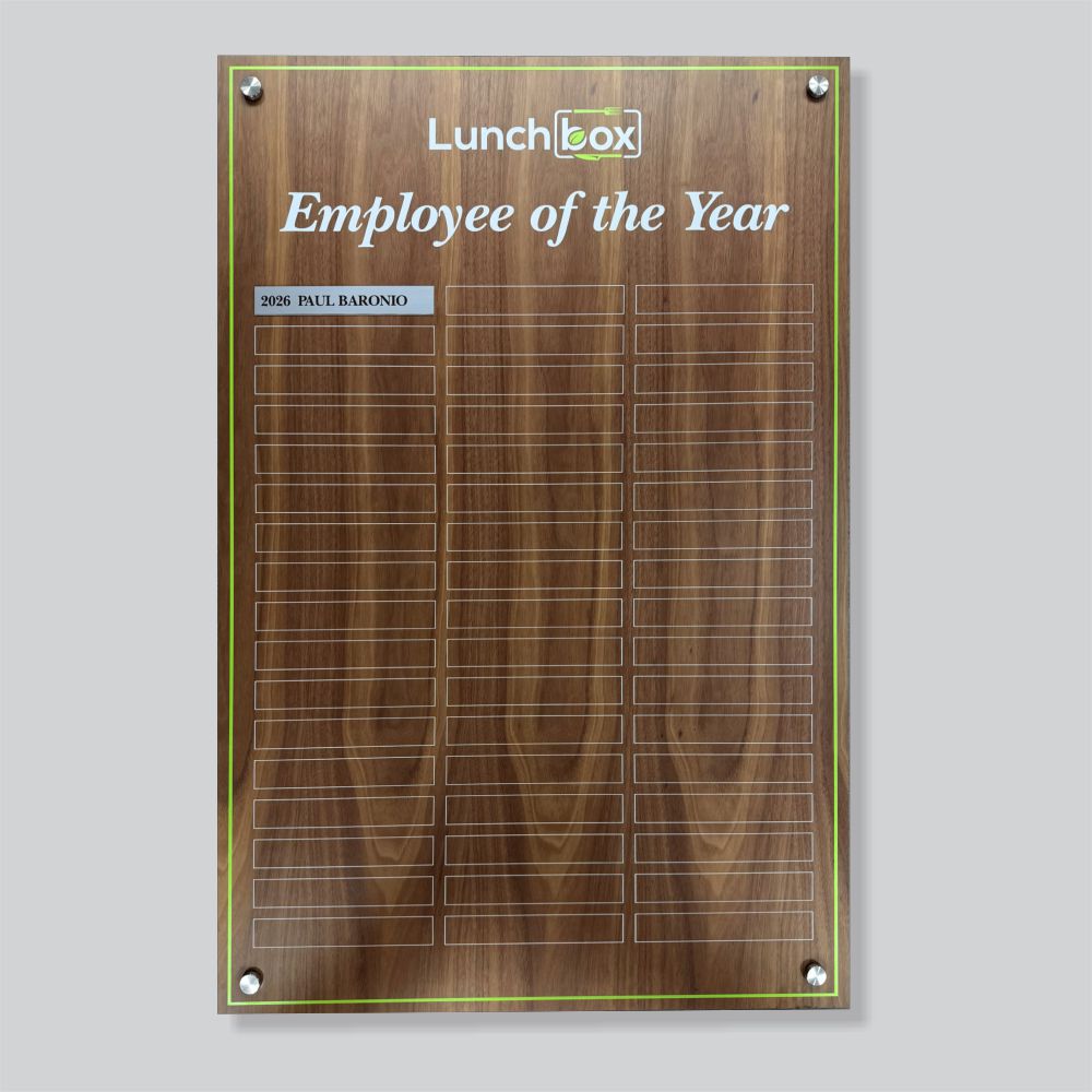 Federation Timber & Acrylic Honour Board 890x590mm