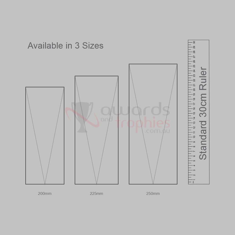 Infiniti Clear Crystal Rectangle 200mm