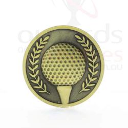 Gold Golf Coin in Case