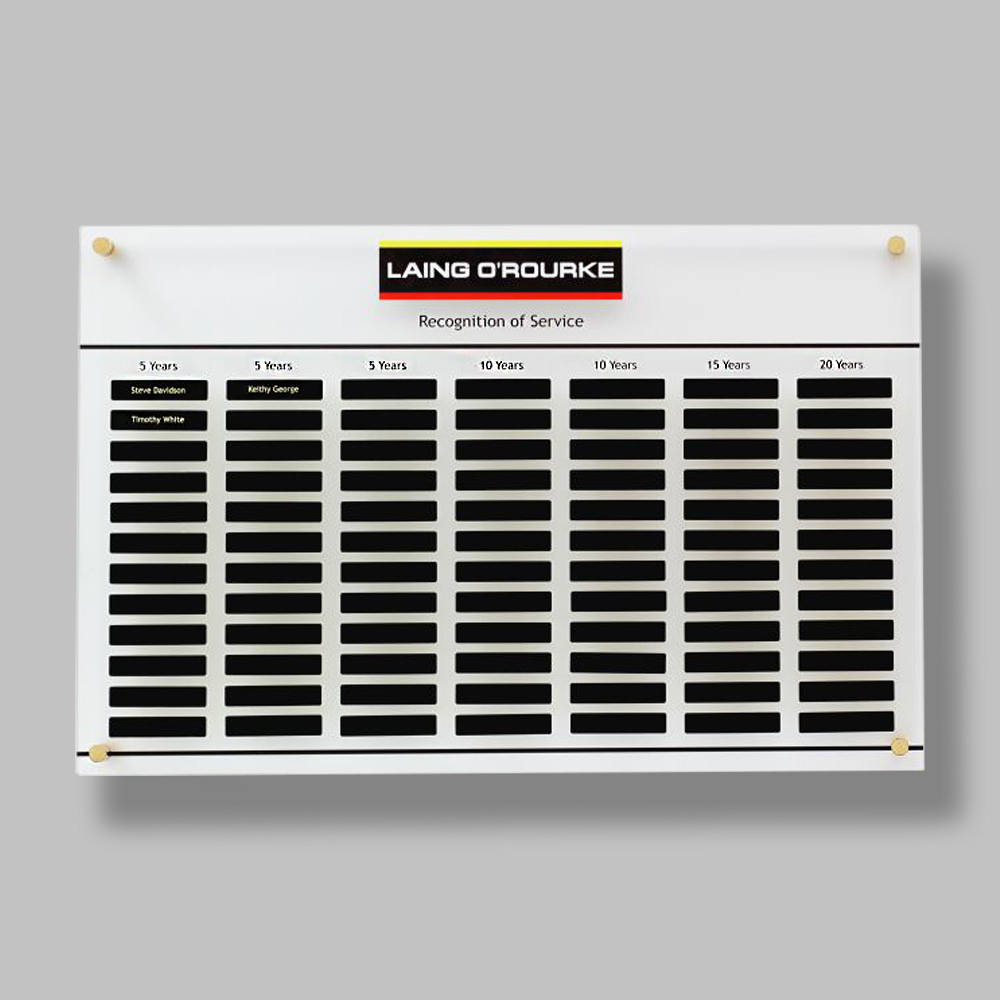 Versatility Magnetic Acrylic Honour Board 900x600mm