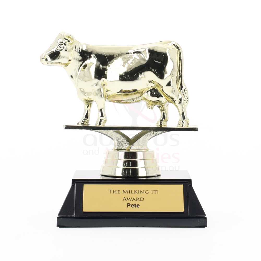 Dairy Cow Figure on Base