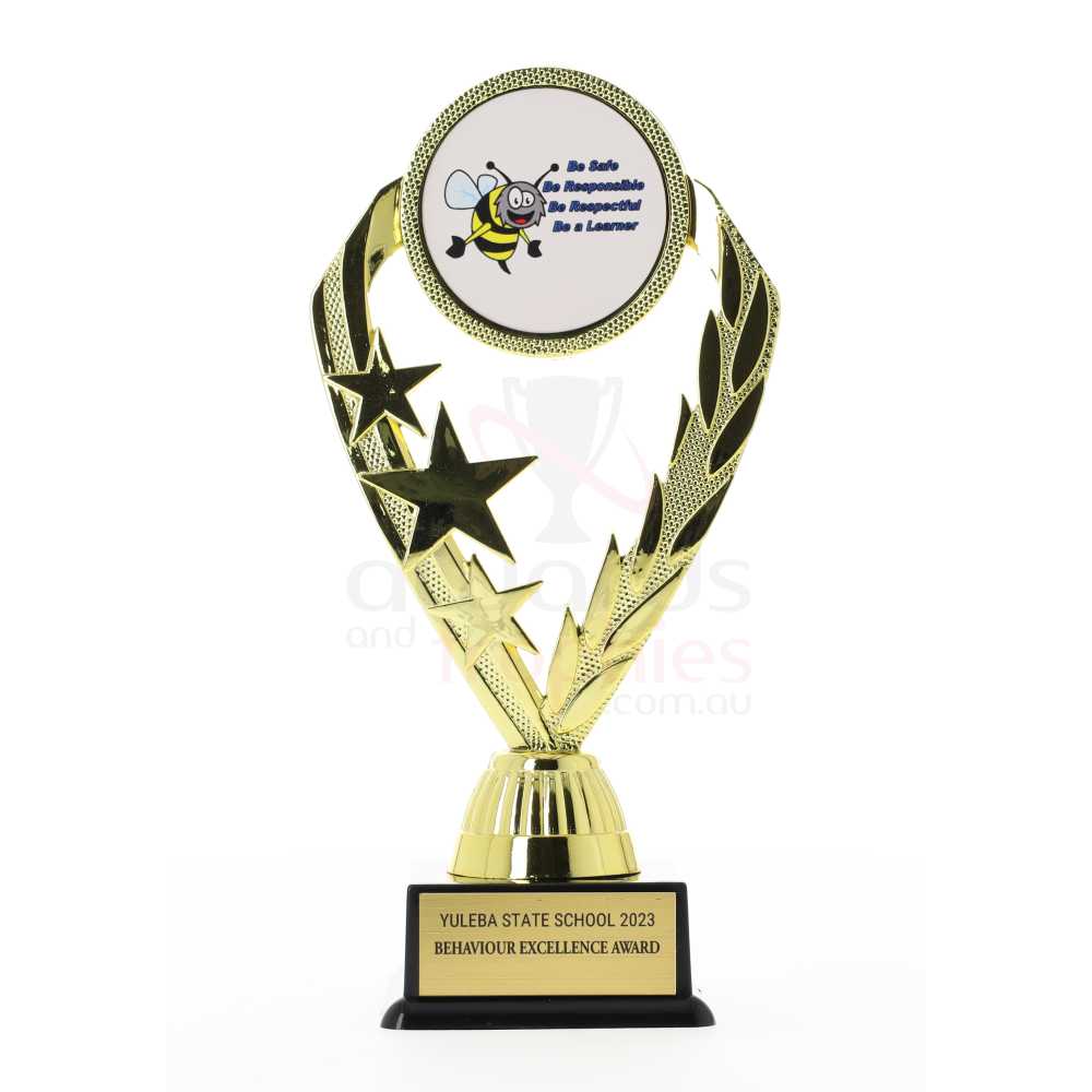 Personalised Laurel Gold 190mm