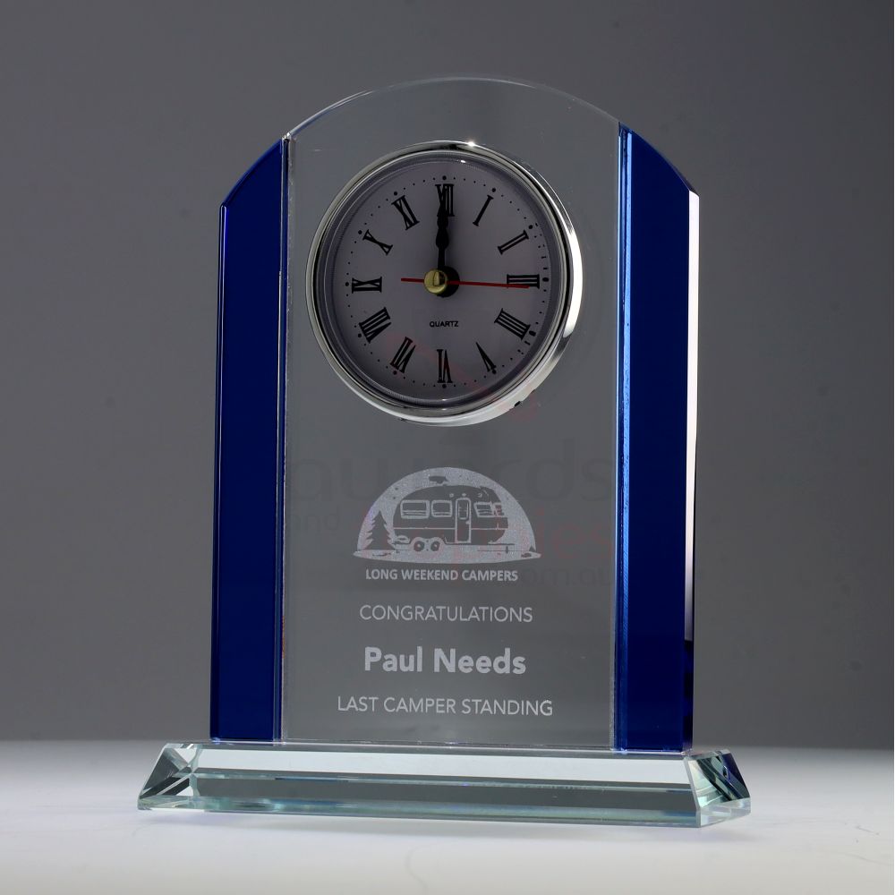 Renaissance Glass Clock 160mm