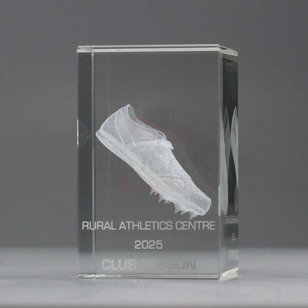 3D Athletics Crystal Block 80mm