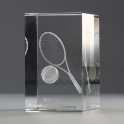 3D Tennis Crystal Block 80mm