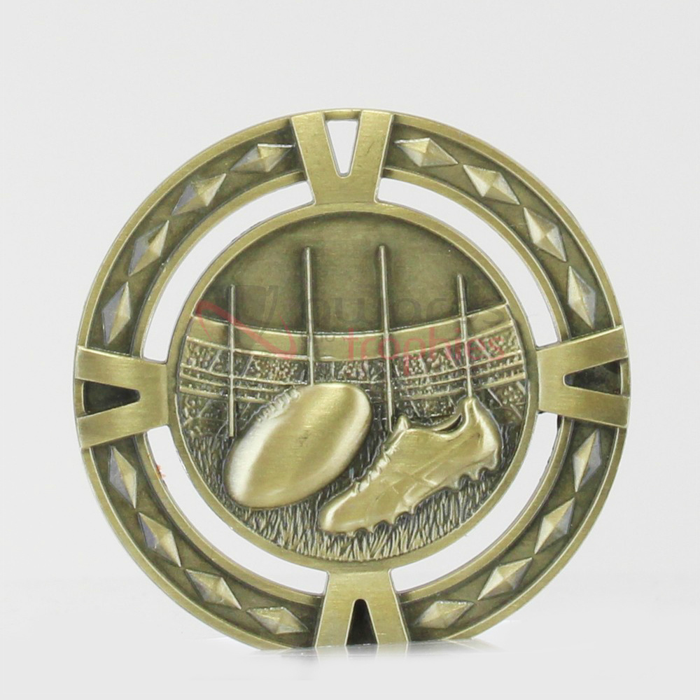 Cutout AFL Medal 60mm Gold