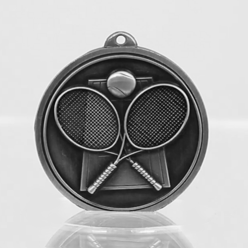 Triumph Tennis Medal 50mm Silver