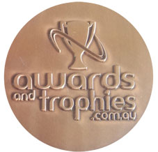 Antique bronze custom medal