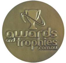 Antique gold custom medal