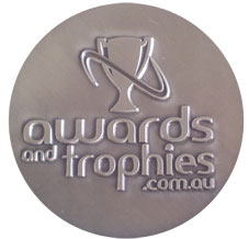 Antique silver custom medal