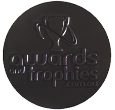 Matt black custom medal