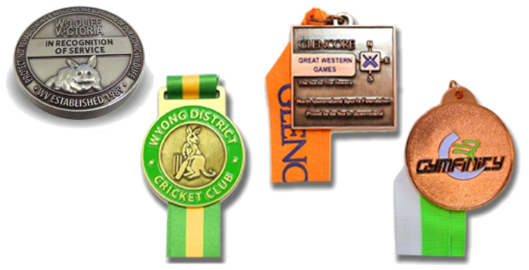 Custom cast medals