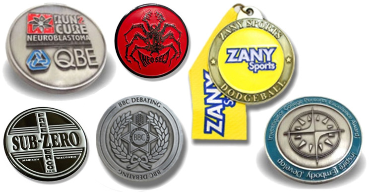 Custom medal finish examples