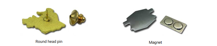 Custom pin backing examples